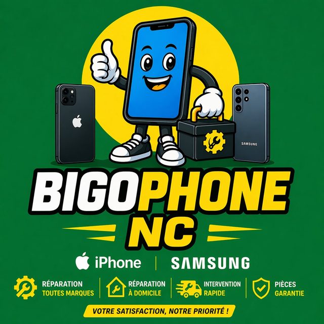 BigoPhone NC, réparation iPhone et Samsung à domicile à Nouméa